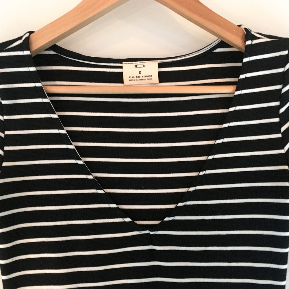 Black White Striped Dress
